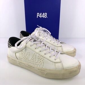 P448 Low Leather Worn look Sneaker Shoes Size 9